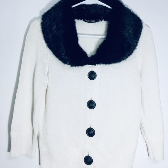 Nic + Zoe, Sweater,Cardigan.Elegant.Like new - Picture 4 of 8
